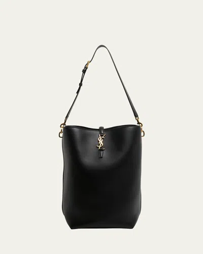 SAINT LAURENT LE 37 YSL BUCKET BAG IN CALFSKIN LEATHER