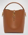Saint Laurent Le 37 Ysl Bucket Bag In Smooth Leather In Fox