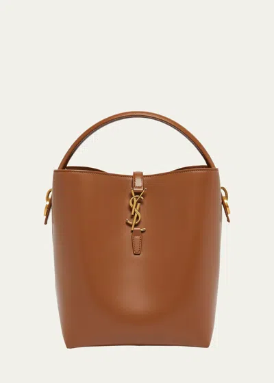 SAINT LAURENT LE 37 YSL BUCKET BAG IN SMOOTH LEATHER