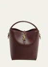 Saint Laurent Le 37 Ysl Bucket Bag In Smooth Leather In Hot Wine