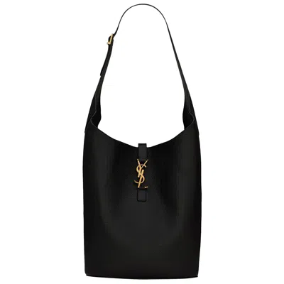 Pre-owned Saint Laurent Le 5 Á 7 Hobo Bag 'black' | Women's Size Onesize