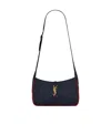 Saint Laurent Le 5 A 7 Shoulder Bag In Blue