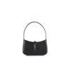 Saint Laurent Le 5 À 7 Black Mini Bag In Smooth Leather, Suede Lining. In Black