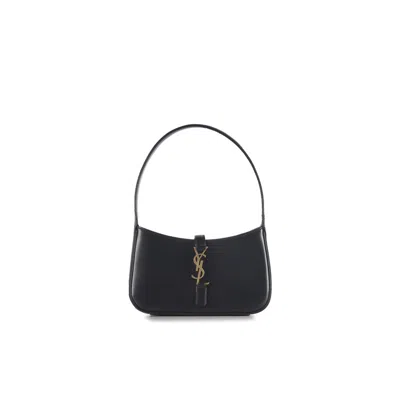 Saint Laurent Le 5   7 Mini Hobo Bag In Black