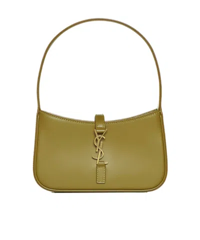 Saint Laurent Le 5 À 7 Mini Shoulder Bag In Green