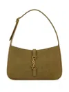 Saint Laurent Sage Green Suede Le 5 A 7 Shoulder Bag
