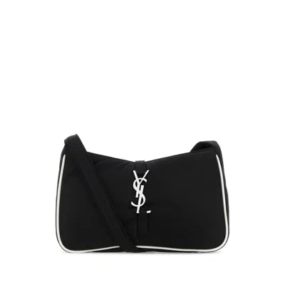 Saint Laurent Le 5  7 Shoulder Bag  Black & White Econyl In Multi