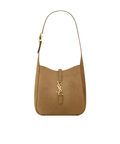 Saint Laurent Le 5 7 Shoulder Bag In Brown