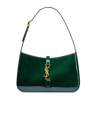 Saint Laurent Le 5 7 Shoulder Bag In Green