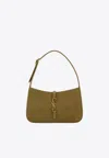 Saint Laurent Le 5 Á 7 Shoulder Bag In Lizard Print Leather In Green