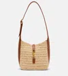 Saint Laurent Le 5 À 7 Baby Raffia Shoulder Bag