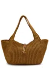 Saint Laurent Le 5 À 7 Bea Cord Tote In Sand