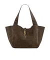 Saint Laurent Le 5 À 7 Bea In Suede In Brown