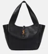 Saint Laurent Le 5 À 7 Bea Leather Tote Bag In Black