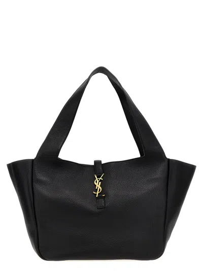 Saint Laurent Le 5 À 7 Bea Shopping Bag In Black