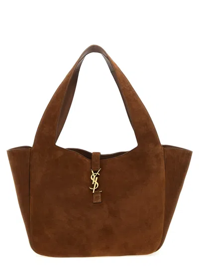 Saint Laurent Le 5 A 7 Tote Bag In Brown