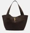 Saint Laurent Tote Bag Le 5 À 7 Bea Aus Veloursleder In Brown