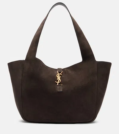 Saint Laurent Tote Bag Le 5 À 7 Bea Aus Veloursleder In Brown
