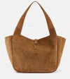 Saint Laurent Le 5 À 7 Bea Suede Tote Bag In Brown