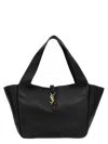 Saint Laurent Bea Cabas Ysl Tote Bag In Supple Leather In Black