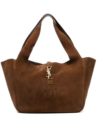 Saint Laurent Le 5 À 7 Bea Tote Bag In Brown