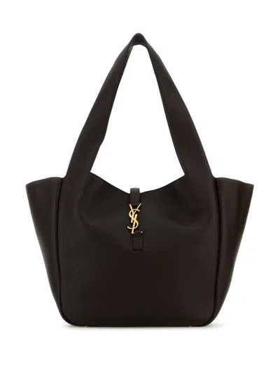 Saint Laurent Le 5 À 7 Bea Tote Bag In Brown