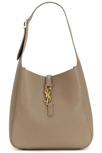 Saint Laurent Le 5 A 7 Cassandre Small Shoulder Bag In Neutral
