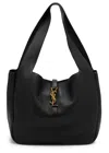 Saint Laurent Le 5 À 7 Grained Leather Tote In Black