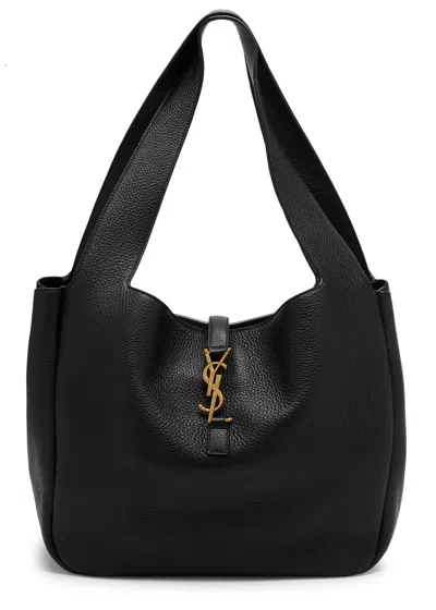 Saint Laurent Le 5 À 7 Grained Leather Tote In Black
