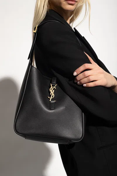 Saint Laurent ‘le 5 A 7' Hobo Bag In Black