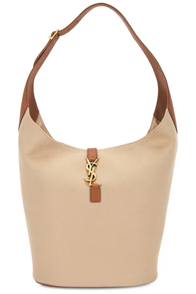 Saint Laurent Le 5 A 7 Hobo Bag In Desert Dust & Brick