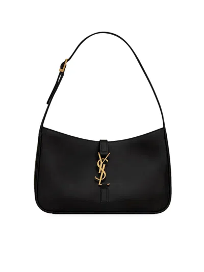 Saint Laurent Le 5 À 7 Hobo Bag In Smooth Leather In Black