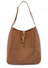 Saint Laurent Le 5 À 7 Large Leather Hobo Bag In Tan