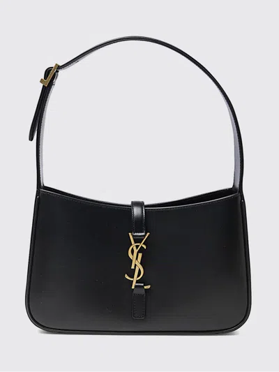 Saint Laurent Le 5 À 7 Leather Bag In Black