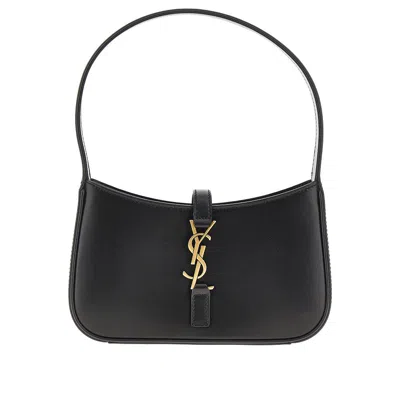 Saint Laurent 'le 5 À 7' Leather Mini Bag In Black