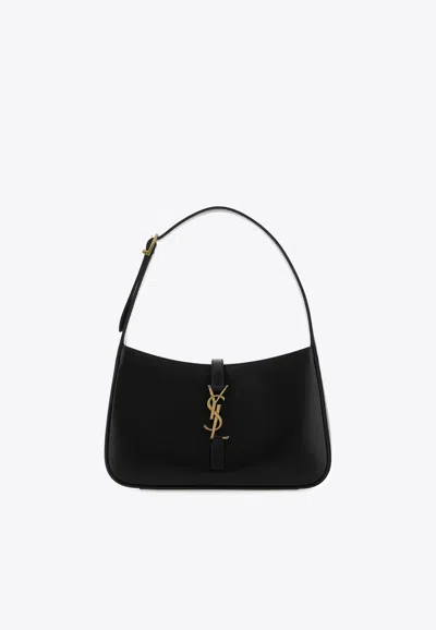 Saint Laurent Le 5 À 7 Leather Shoulder Bag In Black