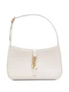Saint Laurent Le 5 À 7 Leather Shoulder Bag In White