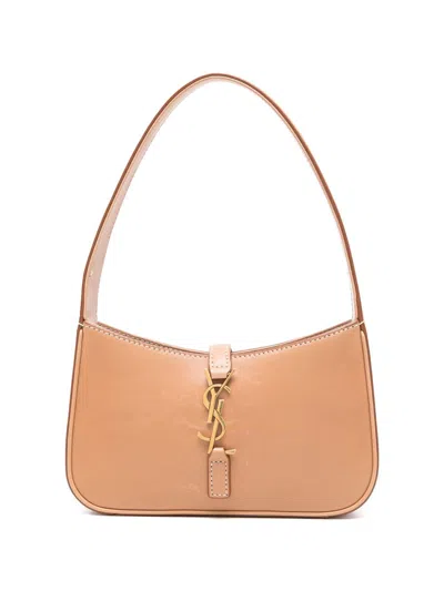 Pre-owned Saint Laurent Le 5 À 7 Mini Bag In Brown