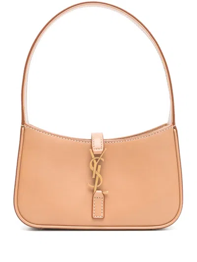 Pre-owned Saint Laurent Le 5 À 7 Mini Bag In Brown