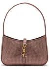 Saint Laurent Le 5 À 7 Mini Crystal-embellished Top Handle Bag In Pink