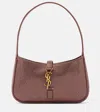 Saint Laurent Le 5 À 7 Mini Embellished Satin Shoulder Bag In Pink