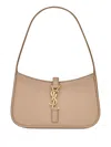 Saint Laurent Le 5 À 7 Mini In Shiny Leather In Brown