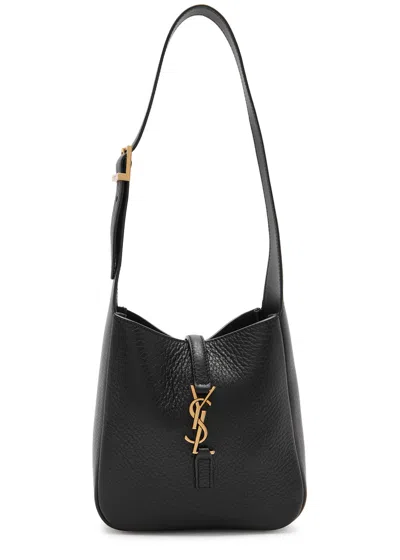 Saint Laurent Le 5 À 7 Mini Leather Hobo Bag In Gray