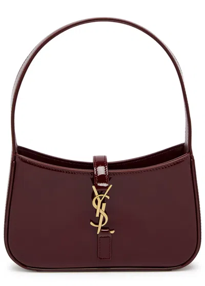 Saint Laurent Le 5 À 7 Mini Patent Leather Shoulder Bag In Red