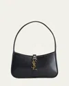 Saint Laurent Le 5 A 7 Mini Ysl Shoulder Bag In Smooth Leather In Black