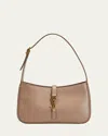 Saint Laurent Le 5 A 7 Mini Ysl Shoulder Bag In Smooth Leather In Rosy Sand