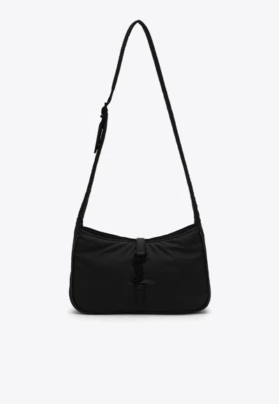 Saint Laurent Le 5 A 7 Nylon Crossbody Bag In Black