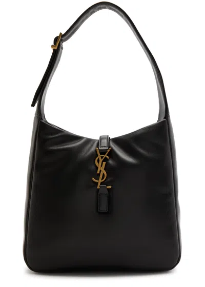 Saint Laurent Le 5 À 7 Padded Leather Hobo Bag In Black