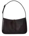 Saint Laurent Le 5 A 7 Patent Hobo Bag In Black