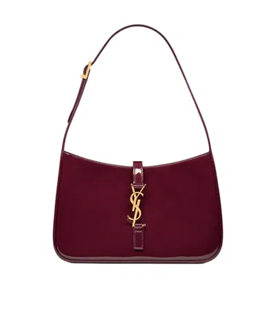 Saint Laurent Le 5 À 7 In Patent Leather In Brown